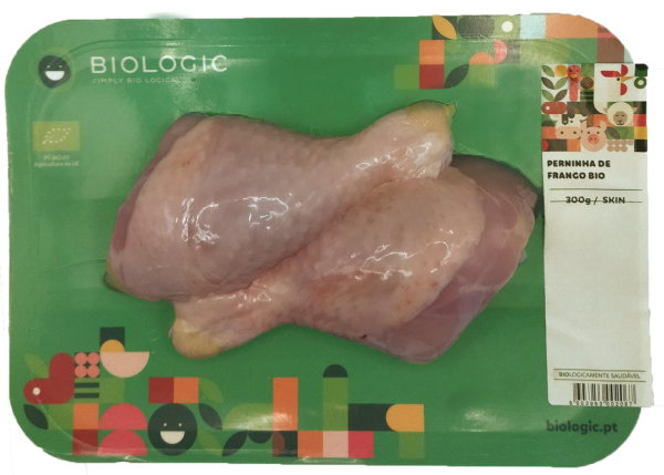 CHICKEN LEG BIO – SKIN - FROZEN - 300 G