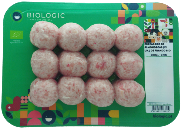 CHICKEN MEATBALL PREPARATION (12 PCS) BIO – SKIN - FRESH - 380 G