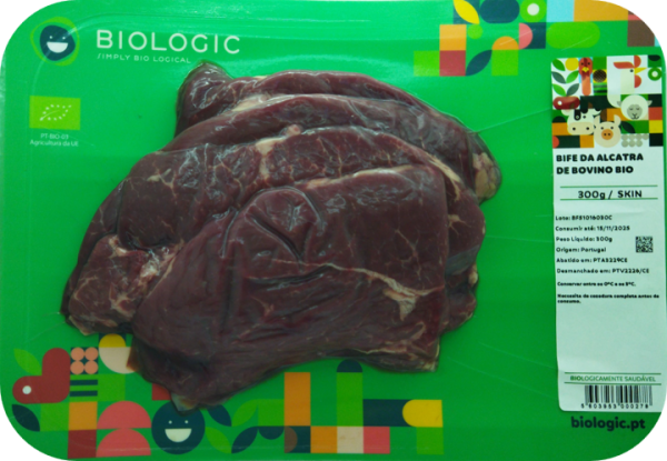 BIFE DA ALCATRA DE BOVINO BIO - SKIN - FRESCO - 300 G