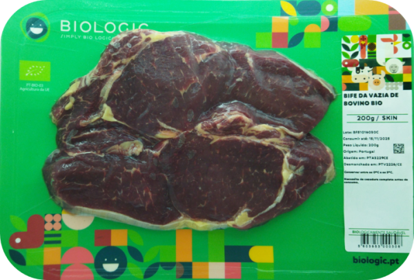 BIFE DA VAZIA DE BOVINO BIO - SKIN - FRESCO - 200 G