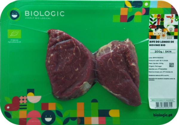 BIFE DO LOMBO DE BOVINO BIO - SKIN - FRESCO - 200 G