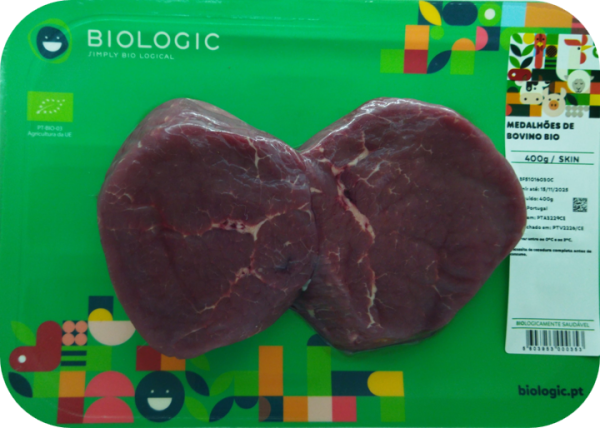 MEDALHÕES DE BOVINO BIO - SKIN - FRESCO - 400 G