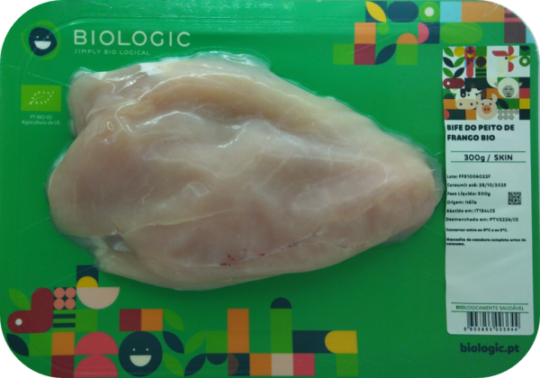 BIFE DO PEITO DE FRANGO BIO - SKIN - FRESCO - 300 G